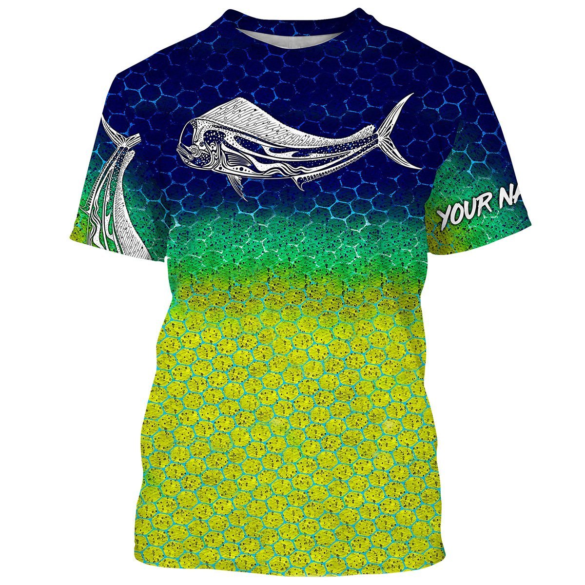 Mahi Mahi Dorado Fishing Skin Over Print Personalized Fishing Gift 3D T ...